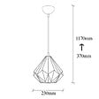 CONCEPT USINE - Suspension filaire noire en métal LEA $ - vignette