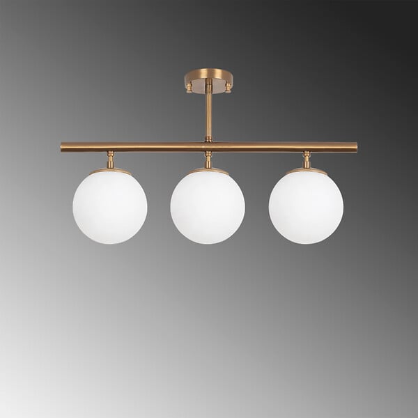 CONCEPT USINE - Plafonnier vintage - 3 lampes AMBRE - large