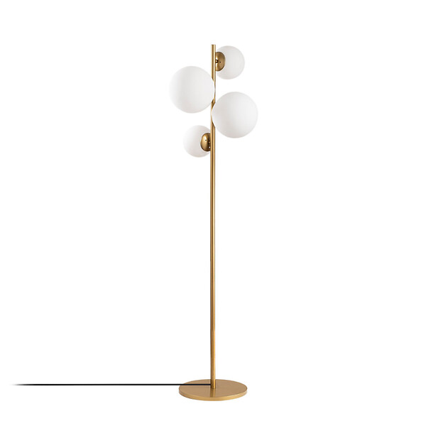 CONCEPT USINE - Lampadaire vintage doré - 4 lampes CANDICE - large