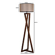 CONCEPT USINE - Lampadaire design bois et tissu CHLOE - vignette