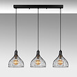 CONCEPT USINE - Plafonnier en métal noir - 3 lampes MARIE - vignette