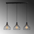 CONCEPT USINE - Plafonnier en métal noir - 3 lampes MARIE - vignette