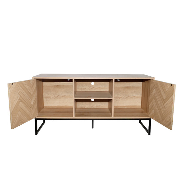 CONCEPT USINE - Buffet effet chevron 2 portes et 2 niches CHEVRON - large