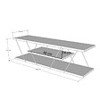 CONCEPT USINE - Meuble tv design avec étagère HAMAR - vignette