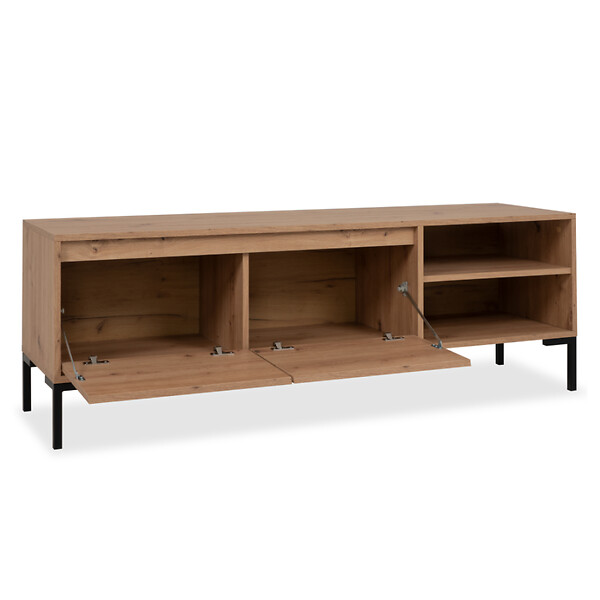 CONCEPT USINE - Meuble TV en bois avec placard NAVI - large