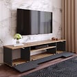 CONCEPT USINE - Meuble TV gris et bois 180 cm TYRO - vignette