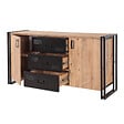 CONCEPT USINE - Buffet industriel avec portes et tiroirs HOLEN - vignette