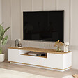 CONCEPT USINE - Meuble TV blanc et bois 180cm TYRO - vignette