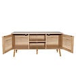 CONCEPT USINE - Buffet avec portes effeffet cannage et 2 niches 120 cm CANGE - vignette