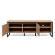 CONCEPT USINE - Meuble TV industriel en bois avec placards KOTOR $ - vignette