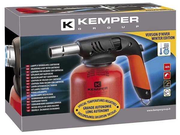 KEMPER - Lampe à souder - Allumage piézo - 1,5 kW - large