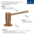 VILLEROY ET BOCH - Distributeur de savon pour évier cuisine Bronze - vignette