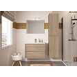 ALLIBERT - Colonne de salle de bain  murale avec rangement 40 x 180 x 35 cm BAZIL - vignette