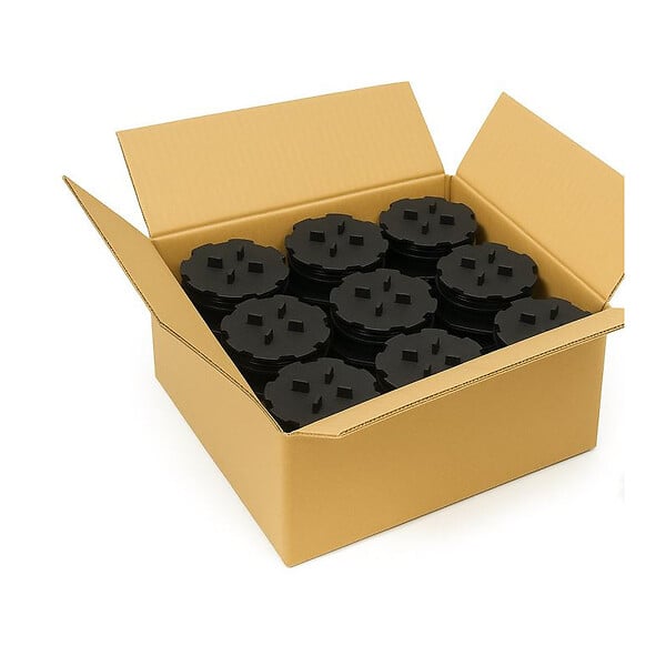 MCCOVER - Lot de 100 plots réglables 10 à 15 mm dalle et carrelage Noir, Unités - 100 pièces - large