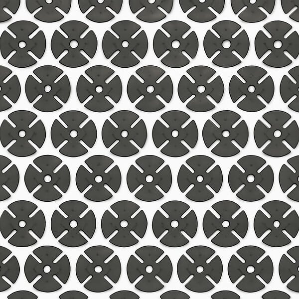 MCCOVER - Cale amortisseur anti bruit 97 mm par 50 pcs pour plot McCover Noir - large