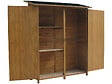 HABITAT ET JARDIN - Armoire de jardin "Espacio"- 140 x 49 x 162 cm - Marron - vignette