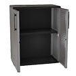 ARTPLAST - Armoire de Rangement Grise Armoire basse 2 portes Polypropylène - Meuble de rangement 68 x 37 x h84 cm ArtPlast - vignette