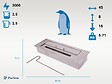PURLINE - Bloc de combustion de taille moyenne avec fibre céramique et régulateur de flamme - vignette