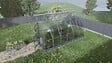 KLASIKA GREENHOUSES - Serre de jardin KLASIKA Standard EXTRA 10m2, 2,5m x 4m, 4 mm avec revêtement en polycarbonate (Avec 2 toit ouvrant automatique) - vignette
