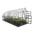 KLASIKA GREENHOUSES - Serre de jardin KLASIKA Standard EXTRA 15m2, 2,5m x 6m, 4 mm avec revêtement en polycarbonate (Avec 3 toit ouvrant automatique) - vignette