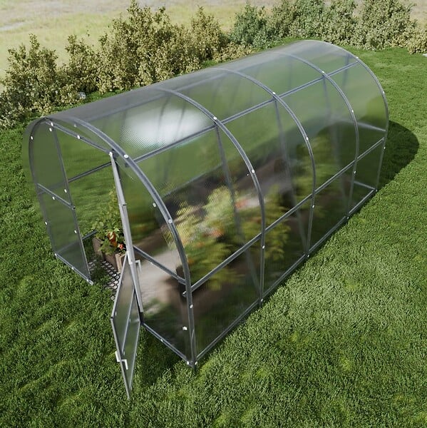 KLASIKA GREENHOUSES - Serre de jardin KLASIKA BALTIC LT EXTRA 3 x 4 m (12 m²), 4 mm avec revêtement en polycarbonate - large