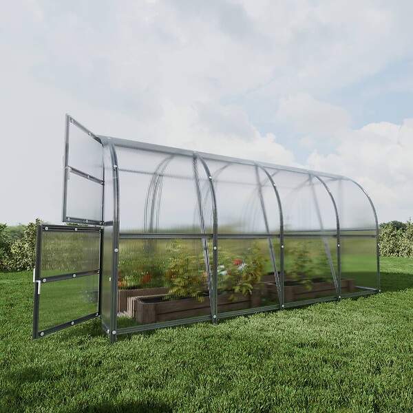 KLASIKA GREENHOUSES - Serre de jardin KLASIKA BALTIC LT EXTRA 3 x 4 m (12 m²), 4 mm avec revêtement en polycarbonate - large