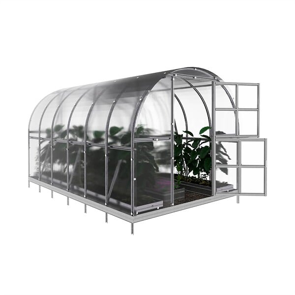KLASIKA GREENHOUSES - Serre de jardin KLASIKA ARCH EXTRA 3 x 4 m (12 m²), 4 mm avec revêtement en polycarbonate - large