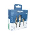 TIBELEC - Adaptateur bouteille E14 interrupteur fil et fiche or - vignette