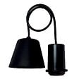 TIBELEC - Monture suspension plastique E27 60W maxi noir - vignette