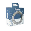 TIBELEC - Câble électrique plat 3m - H03VVH2-F 2x0.75mm² Translucide - vignette