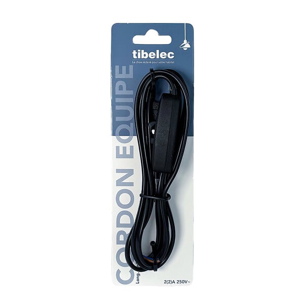 TIBELEC - Cordon H03VVH2F inter fiche longueur 1.5m NR CS - large