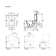 VILLEROY ET BOCH - WC à poser compact sans bride sortie horizontale  Avento avec abattant frein de chute et SlimSeat + Nettoyant - vignette