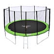 HAPPY GARDEN - Pack Premium Trampoline 370cm réversible vert / bleu PERTH + filet, échelle, bâche et kit d'ancrage - vignette