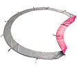 HAPPY GARDEN - Pack Premium Trampoline 370cm réversible rose / gris PERTH + filet, échelle, bâche et kit d'ancrage - vignette