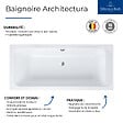 VILLEROY ET BOCH - Baignoire droite 170 X 80  Architectura acrylique - vignette