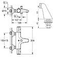 GROHE - Robinet bain thermostatique Grohtherm 800 avec colonnettes - vignette