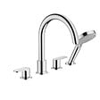 HANSGROHE - Hansgrohe Vernis Blend Set de finition mélangeur 4 trous sur bord de baignoire, Chrome (71456000) - vignette