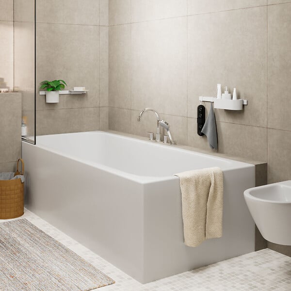 HANSGROHE - Hansgrohe Vernis Blend Set de finition mélangeur 4 trous sur bord de baignoire, Chrome (71456000) - large