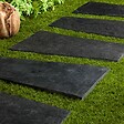 RO'MA NATURE - Pas japonais Trapèze Ardoise Noire 80x30/50x3 cm (lot de 10) - vignette