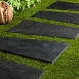 RO'MA NATURE - Pas japonais Trapèze Ardoise Noire 80x30/50x3 cm (lot de 5) - vignette