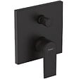 HANSGROHE - Hansgrohe Vernis Shape Set de finition pour mitigeur bain/douche encastré, Noir mat (71468670) - vignette