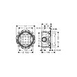 HANSGROHE - Facade thermostatique encastré Ecostat Square avec robinet d'arrêt et inverseur bronze brossé + corps encastré - vignette