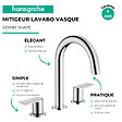 HANSGROHE - Mélangeur robinet Vernis Shape 3 trous Chromé avec tirette et vidage synthétique - vignette