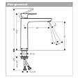 HANSGROHE - Mitigeur de lavabo, EcoSmart, comfort zone, chrome (71582000) - vignette