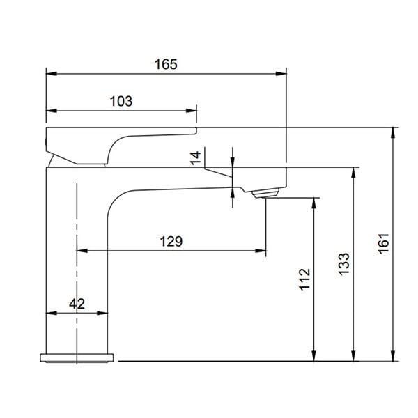 VILLEROY & BOCH - Villeroy & Boch Architectura Mitigeur Monocommande de Lavabo  , Or brossé (TVW12500400076) - large