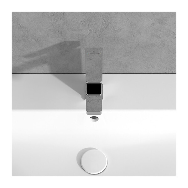 VILLEROY & BOCH - Architectura Square Mitigeur Monocommande de lavabo, Chrome (TVW12500400061) - large