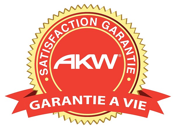 AKW - Main courante en T époxy blanc 600x1200mm - AKW - 01245WH - large