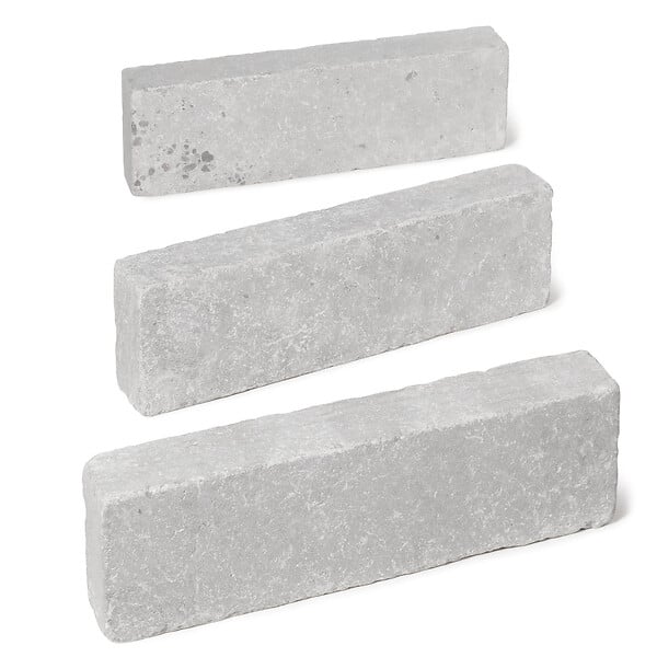 RO'MA NATURE - Bordure de jardin Pierre de l'Atlas Gris 50x15x8 cm (lot de 5 bordures soit 2,5 mètres) - large