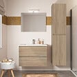 ALLIBERT - Colonne de salle de bain  murale avec rangement 40 x 180 x 35 cm BAZIL - vignette