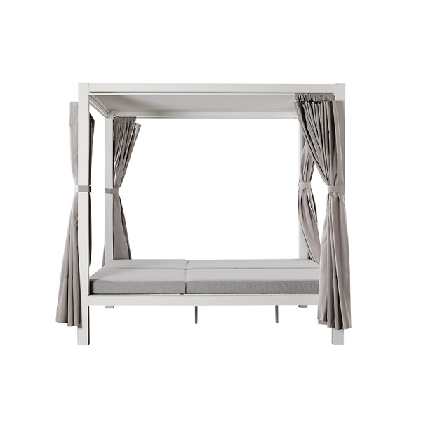 CONCEPT USINE - Lit de jardin 2 places gris CORDOUE - large